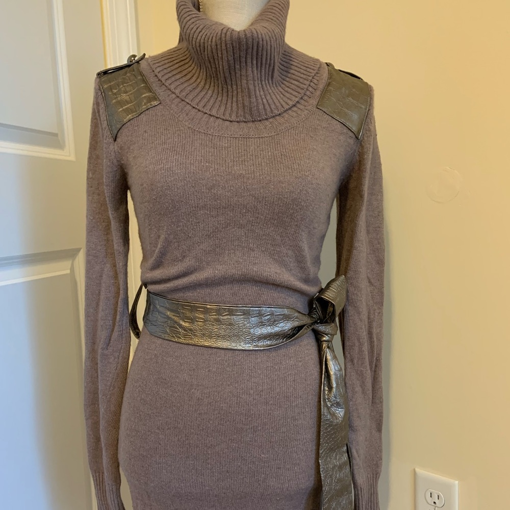 Fitted Dress or Long Sweater with Belt